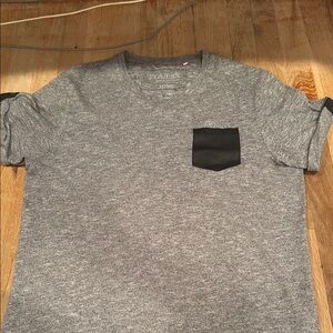 Diesel Gray and Black Short Sleeve Tee Soft Cotton Blend